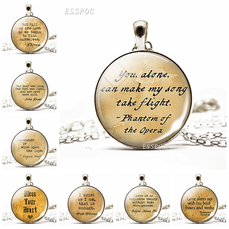 Jewelry Making Quotes - Vidro Cabochão Fantasma da Ópera Colar