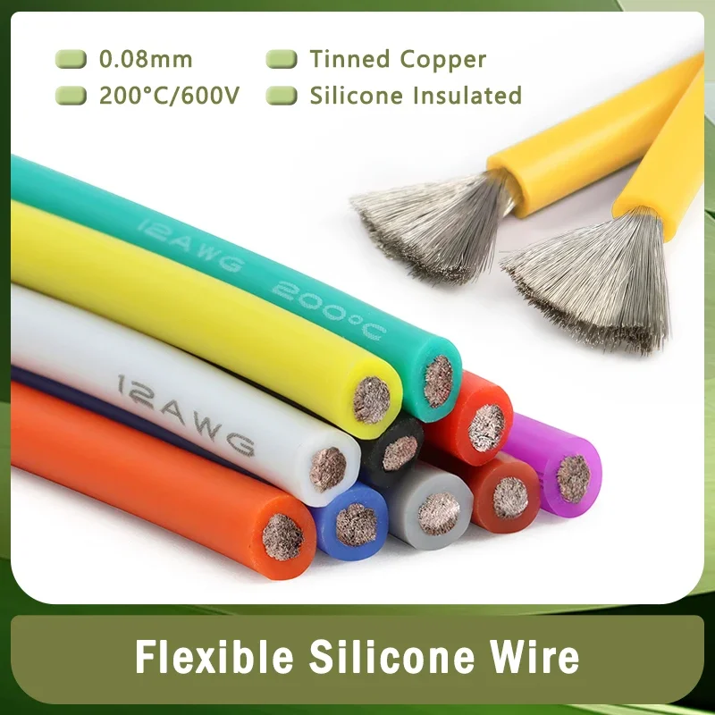 Wire 22 Gauge Copper - Fio de silicone ultra macio de