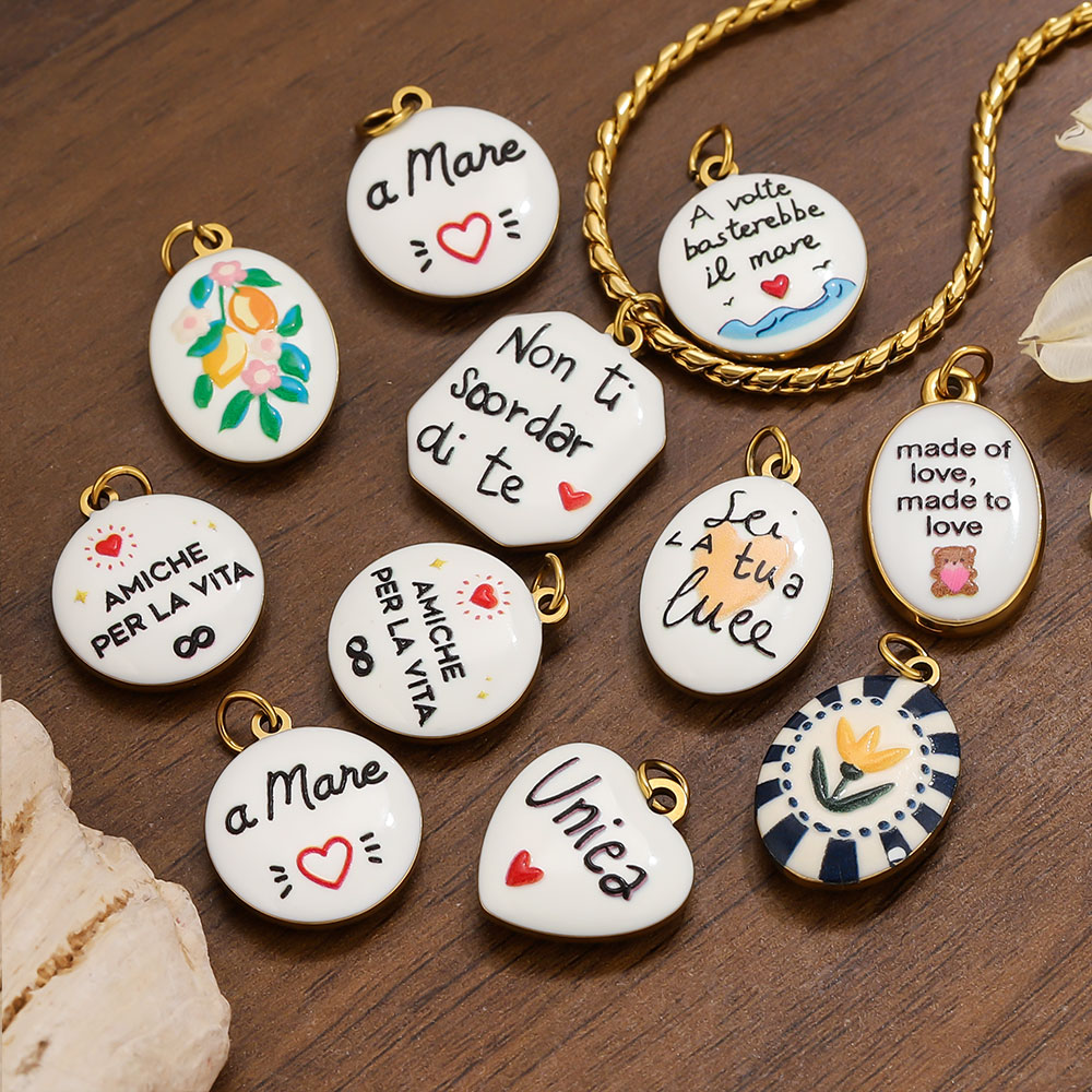 Jewelry Making Quotes - 2 peças de pingentes de aço