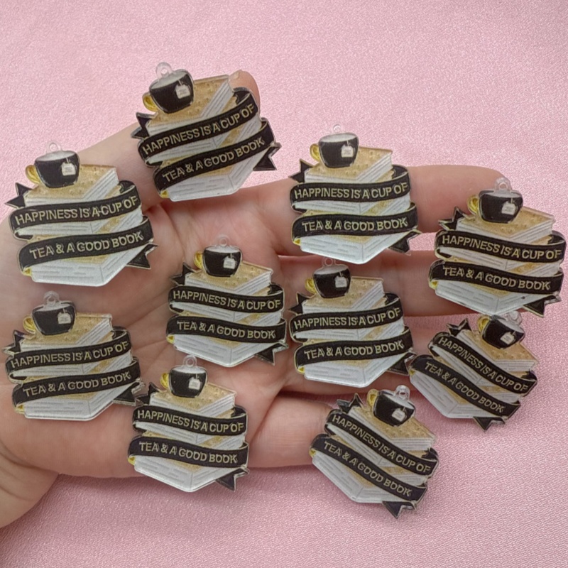 Jewelry Making Quotes - Pingente de citação de café de