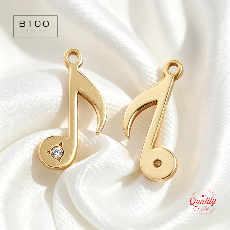 Jewelry Making Notes - Pingente em forma de nota musical,