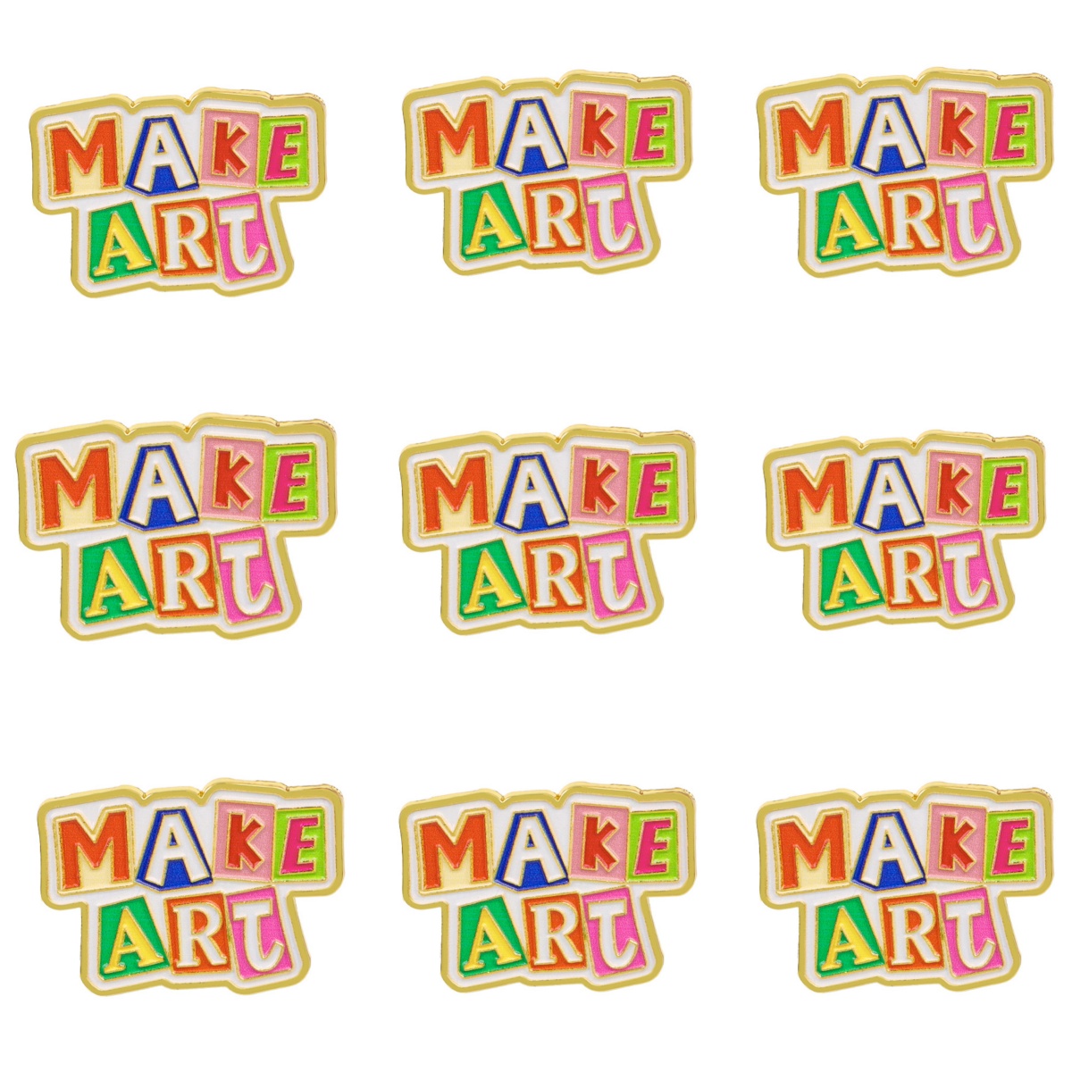 Conjunto de 9 Pins de Esmalte  - Jewelry Making Quotes avaliação e preço