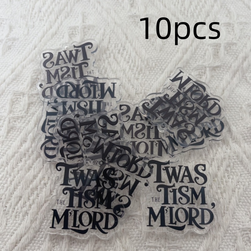 10 pçs acrílico clássico citaç - Jewelry Making Quotes avaliação e preço