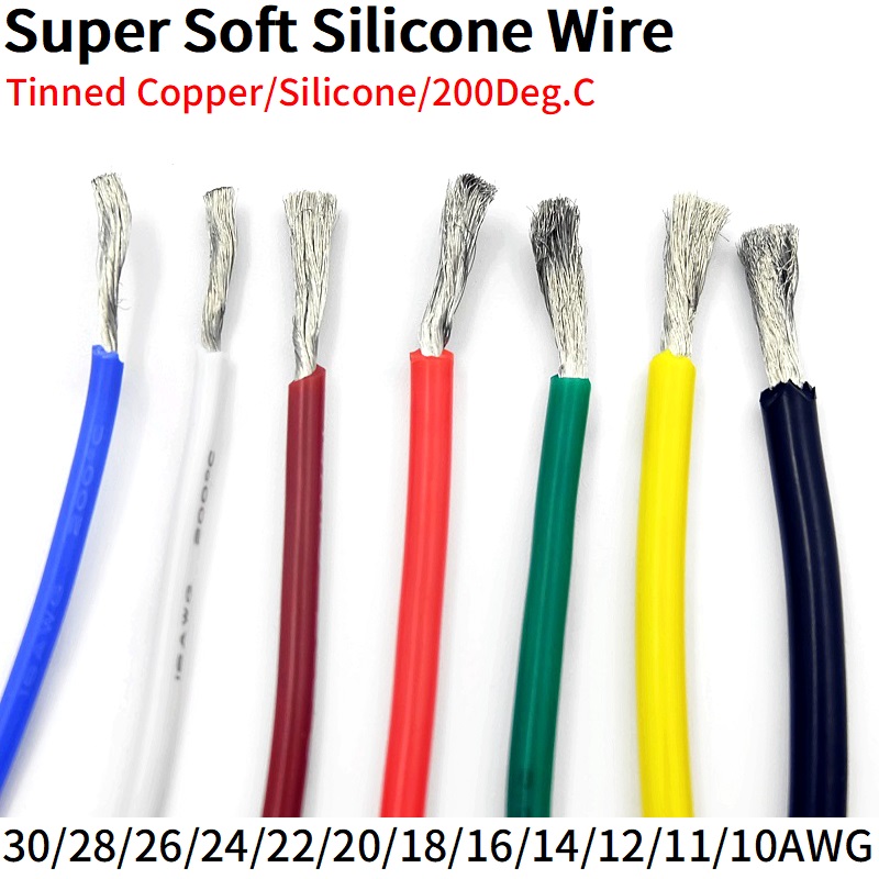 Fio de borracha de silicone su - Wire 22 Gauge Copper avaliação e preço