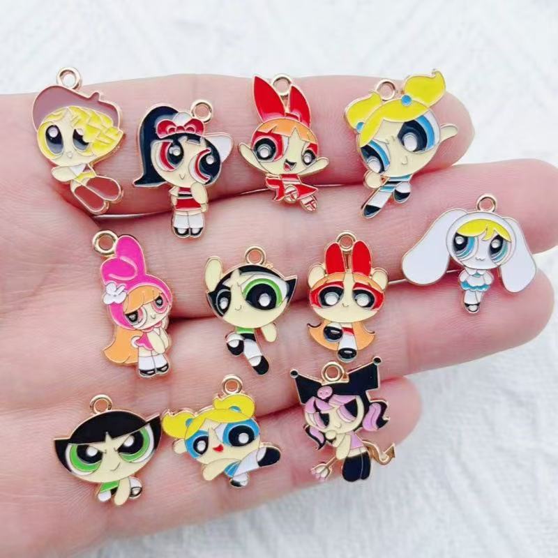 10 peças de pingente de menina - Jewelry Making Factory avaliação e preço