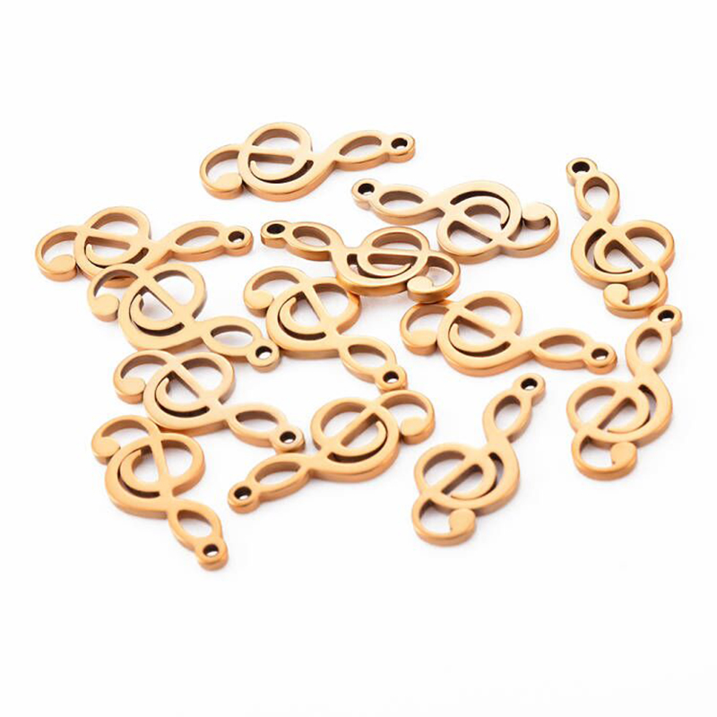 10 pçs encantos nota musical p - Jewelry Making Notes avaliação e preço
