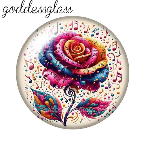 Notas de música amor trevo ros - Jewelry Making Notes avaliação e preço