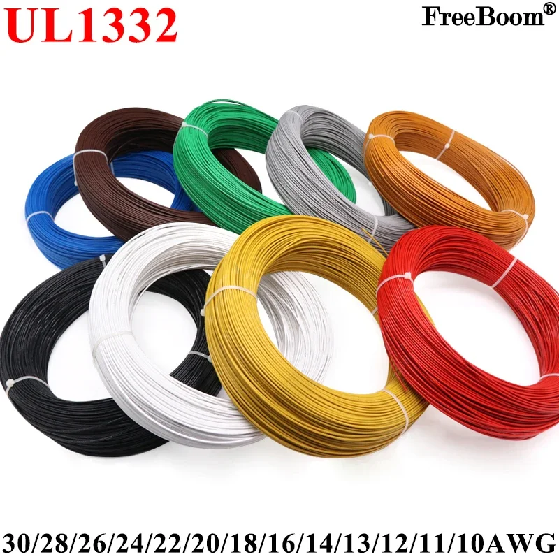 Fio ptfe ul1332 de 5m/10m, 30/ - Wire 22 Gauge Copper avaliação e preço