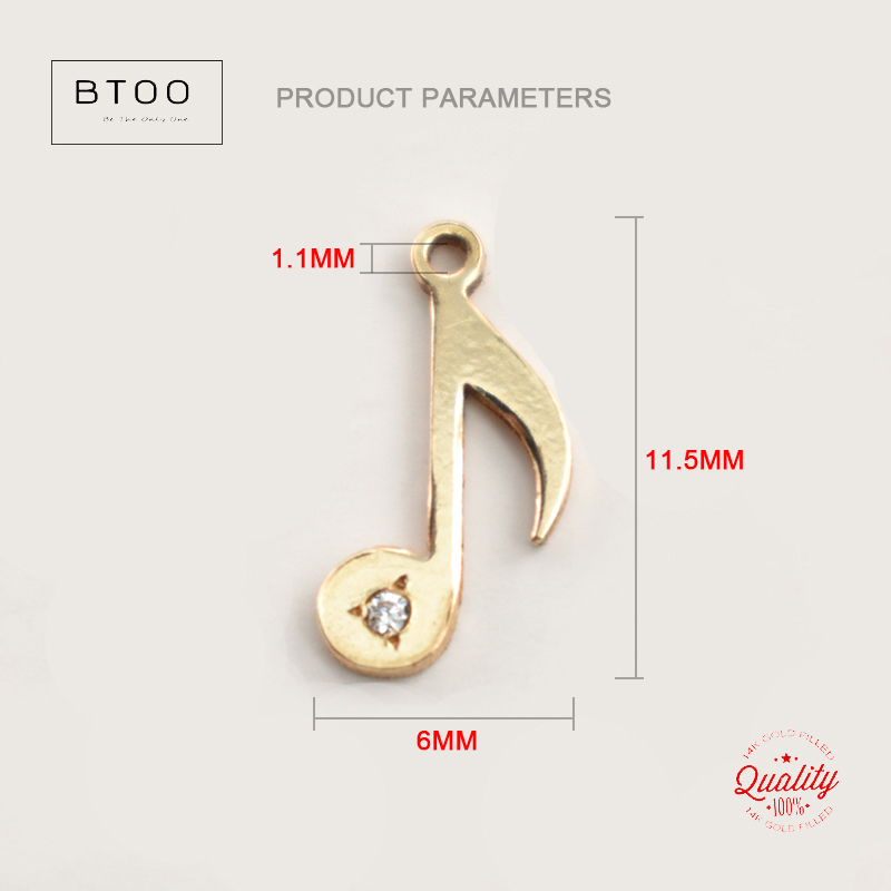 Pingente em forma de nota musi - Jewelry Making Notes avaliação e preço